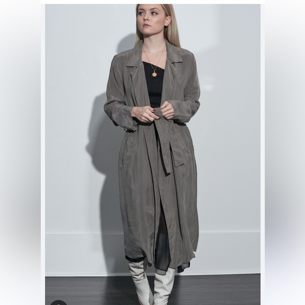 Stateside Cupro Duster Jacket